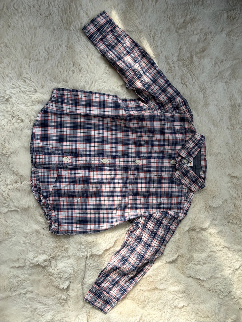 Gymboree Kids Plaid Button-Down Shirt - Navy & Red
